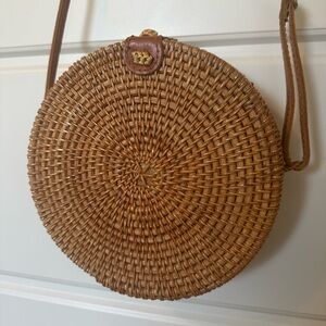 Woven crossbody bag